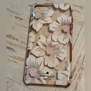 kate spade Floral iPhone Case - White and Pink